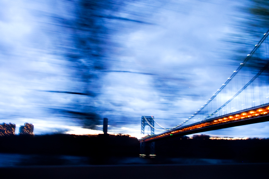 BLUE HOUR, GW BRIDGE, NEW YORK by Carine